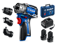 Аккумуляторный BRUSHLESS шуруповерт ЗУБР DB-125-22