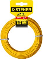 75010-2.0  Леска для триммера ЗВЕЗДА 2.0 мм 15 м STEHER