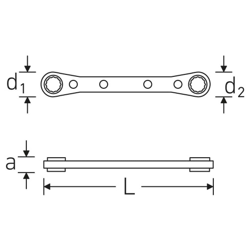 41131415 STAHLWILLE 25 14 X 15  ratchet ring spanner фото 2