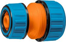 8-426445_z01  GRINDA PROLine TM-X, 1/2" x 3/4", переходная, муфта ремонтная, для шланга, из ударопрочного пластика с TPR