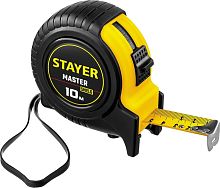 34025-10_z01 STAYER  MASTER 10м / 25мм рулетка в ударостойком обрезиненном корпусе