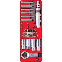 5-19424 МАСТАК Набор демонтажный с ударной отвёрткой, ложемент, 24 предмета