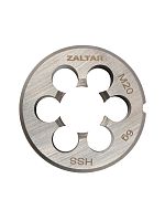 Плашка круглая резьбонарезная HSS, DIN 223 B (DIN EN 22568), M20 x 2.5, 45 x 18 ZALTAR ZA-10411
