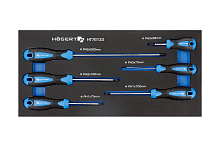 Набор отверток PH 6 шт., ложемент EVA HOEGERT HT7G133