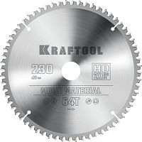 36953-230-30 KRAFTOOL  Multi Material, 230 х 30 мм, 64Т, пильный диск по алюминию