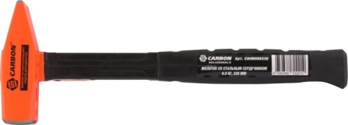 Молоток слесарный с резиновой рукояткой и стальным сердечником, 0,8 кг CARBON CHIMH08330 Молоток слесарный с резиновой рукояткой и стальным сердечником, 0,8 кг CARBON CHIMH08330