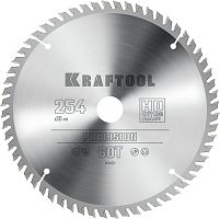 36952-254-30 KRAFTOOL  Precision, 254 х 30 мм, 60Т, пильный диск по дереву