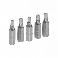 TT20280 TOLSEN Набор вставок (бит) торцевых 1/4", Square, S2, 25 мм, 5 предметов