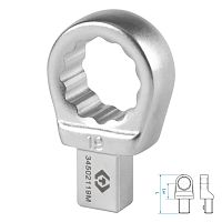 Насадка накидная серии "FIT", 19 мм, 9х12 мм KING TONY 34502119M