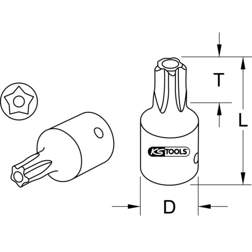 Головка торцевая Torx KS TOOLS 911.1472 фото 2