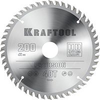 36952-200-32 KRAFTOOL  Precision, 200 х 32 мм, 48Т, пильный диск по дереву