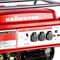 Генератор бензиновый LK 6500E,5,5 кВт, 220В, бак 25 л, электростартер KRONWERK