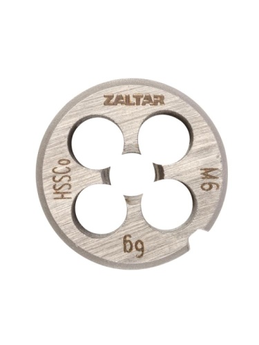 Плашка круглая резьбонарезная HSS-E, DIN 223 B (DIN EN 22568), M6 x 1.0, 20 x 7 ZALTAR ZA-03804 Плашка круглая резьбонарезная HSS-E, DIN 223 B (DIN EN 22568), M6 x 1.0, 20 x 7 ZALTAR ZA-03804