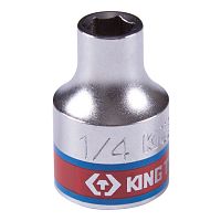 333508S KING TONY Головка торцевая стандартная шестигранная 3/8", 1/4", дюймовая