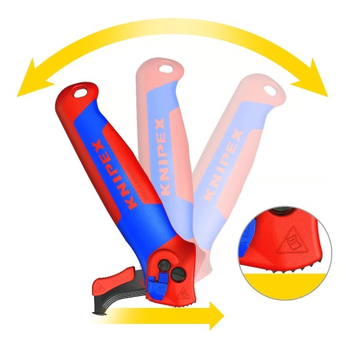 Нож для удаления изоляции складной KNIPEX KN-1650145SB фото 5