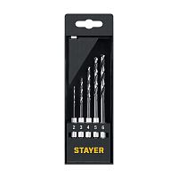 29603-H5 STAYER  НЕХ-1/4", 5 шт, набор сверл по металлу для винтовертов и шуруповертов IMPACT READY
