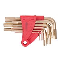 Набор 6-гранных штифтовых ключей искробезопасных KS TOOLS BRONZEplus 963.1512