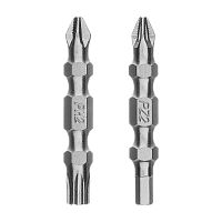 Набор бит двухсторонних PH2-T30х45мм, PZ2-H4х45мм, сталь S2, 2 шт. Gross 112117