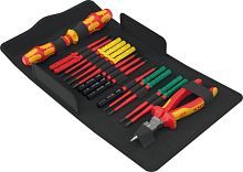 Набор диэлектрических инструментов WERA Kraftform Kompakt VDE 17 extra slim 2 Tool finder 05006610001 WE-006610
