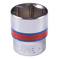 333526S KING TONY Головка торцевая стандартная шестигранная 3/8", 13/16", дюймовая