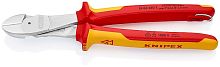 7406250TBK KNIPEX Бокорезы особо мощные VDE, 250 мм, хром, 2-комп диэлектрические ручки, проушина для страховки, BK