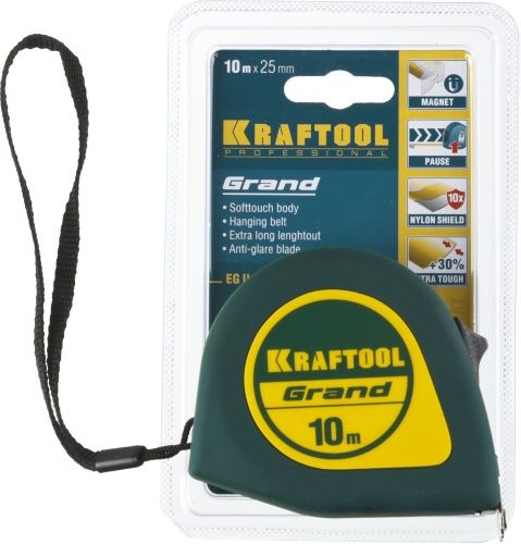 Рулетка измерительная KRAFTOOL 34022-10-25 фото 2