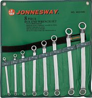 Набор ключей гаечных накидных изогнутых в сумке Jonnesway W23108S