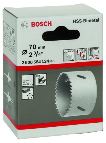 2608584124 Bosch КОРОНКА STANDARD 70 ММ фото 2