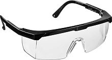 2-110451_z01 STAYER  OPTIMA Прозрачные, очки защитные открытого типа, регулируемые по длине дужки.