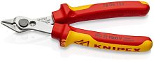 KN-7806125 Electronic Super Knips бокорезы прециз. VDE, без фаски, рез: мягк. проволока d0.2-1.6мм, проволока ср. твёрдости d1мм, L-125 мм, INOX KNIPEX