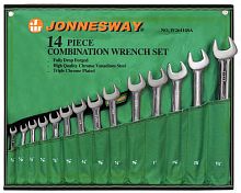 Набор ключей гаечных комбинированных дюймовых в сумке Jonnesway W26414S
