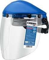 11089_z01  Защитный лицевой щиток СИБИН, экран 200х400мм, полистирол 2мм, с рейкой