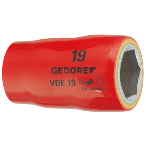 VDE-головки торцевые 1/2" 19 мм GEDORE VDE 19 19 6123320