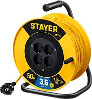 55078-50_z01 STAYER  M-315, ПВС, 3 х 1.5 мм2, 50 м, 3500 Вт, силовой удлинитель на катушке