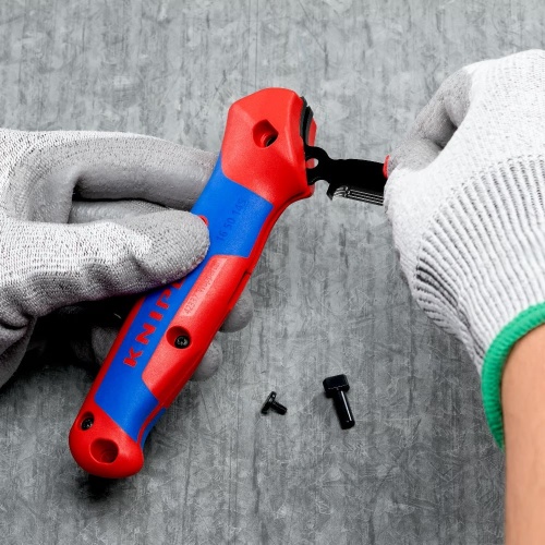 Нож для удаления изоляции складной KNIPEX KN-1650145SB фото 6