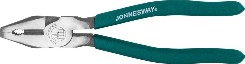 Пассатижи с увеличенными рычагами ПВХ рукоятками Jonnesway P017 Пассатижи с увеличенными рычагами ПВХ рукоятками Jonnesway P017