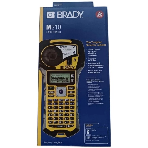 Портативный ленточный принтер-маркиратор BRADY M210-RUS brd152262 фото 2 Портативный ленточный принтер-маркиратор BRADY M210-RUS brd152262 фото 2