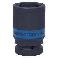 Головка торцевая ударная глубокая шестигранная 1", 40 мм KING TONY 843540M