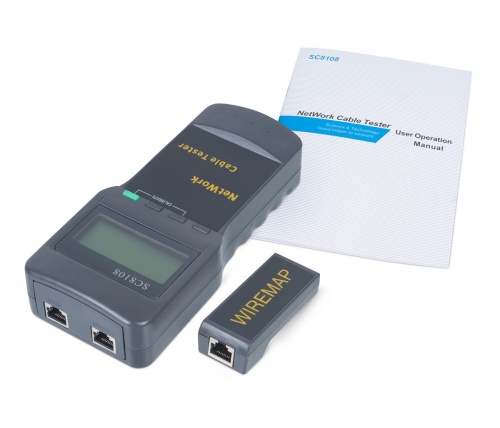Тестер кабельный для витой пары Cabeus CT-LCD-RJ45 фото 2