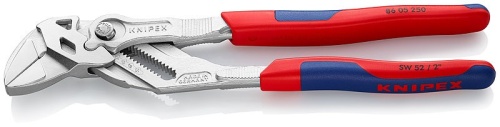 8605250SB KNIPEX Клещи переставные-гаечный ключ, зев 52 мм, длина 250 мм, хром, 2-комп ручки