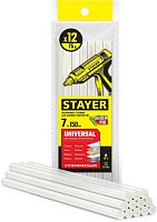 06817-12  STAYER Universal прозрачные универсальные клеевые стержни, d 7 мм х 150 мм 12 шт. 75 г.