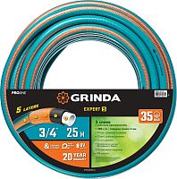 429007-3/4-25  GRINDA PROLine EXPERT 5 3/4", 25 м, 30 атм, шланг поливочный, армированный, пятислойный