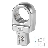Насадка накидная серии "FIT", 15 мм, 9х12 мм KING TONY 34502115M