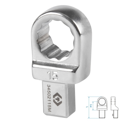 Насадка накидная серии "FIT", 15 мм, 9х12 мм KING TONY 34502115M