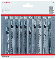 2607011172 BOSCH 10 Набор лобзиковых пилок Wood Clean