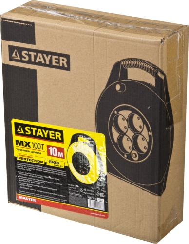 Удлинитель на катушке STAYER MASTER 55071-10 фото 2 Удлинитель на катушке STAYER MASTER 55071-10 фото 2