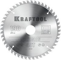 36952-190-30 KRAFTOOL  Precision, 190 х 30 мм, 48Т, пильный диск по дереву