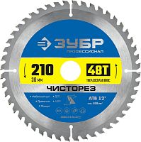 36905-210-30-48_z01  ЗУБР Чисторез 210 x 30мм 48Т, диск пильный по дереву