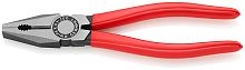 0301200SB KNIPEX Плоскогубцы комбинированные, 200 мм, фосфатированные, обливные ручки, SB