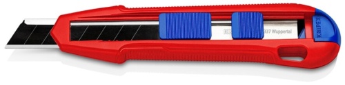 KN-9010165BK KNIPEX  CutiX Нож универсальный, 165 мм, для стандартных отламывающихся лезвий на 18 мм
